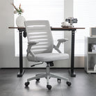 Vinsetto 44-53.5cm Adjustable Height Work Chair, with Mesh Back - Grey - anydaydirect