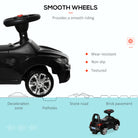 HOMCOM Ride-On Car, Baby Toddler Walker, Foot to Floor Sliding Car, Easy-Glide Wheels, Safe Design, Black. - anydaydirect