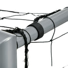SPORTNOW 8ft x 5ft Football Goal, Set of 2 Football Net for Garden, Training Goal with Ground Stakes, Steel Frame - anydaydirect