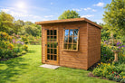 Newstead Wooden Garden Summerhouse Shed with charming design and double doors for easy access