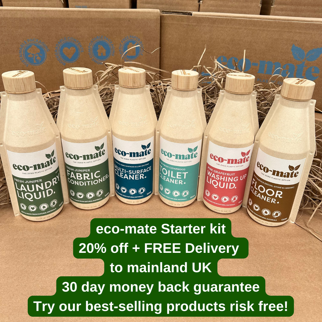 Eco 6 Bottle Laundry and Cleaning Liquids Starter Pack - Juniper - anydaydirect