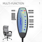 Vinsetto 6 Point Vibrating Massage Office Chair with Heat, Breathable Faux Leather Office Chair with High Back, Height Adjustable Grey - anydaydirect