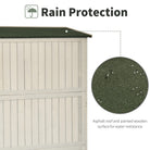 Outsunny Wooden Garden Shed Tool Storage Outsunny Wooden Garden Shed w/ Two Windows, Tool Storage Cabinet, 127.5L x 50W x 164H cm, Grey - anydaydirect