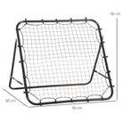 HOMCOM Rebounder Net, Practise Kickback Goal, for Teens, Adults Training - Black - anydaydirect