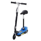 HOMCOM Outdoor Ride On Powered Scooter for kids Sporting Toy 120W Motor Bike 2 x 12V Battery - Blue - anydaydirect