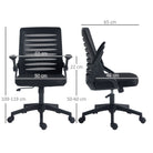 Vinsetto 44-53.5cm Adjustable Height Work Chair, with Mesh Back - Black - anydaydirect