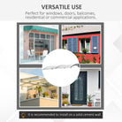 Outsunny Door Canopy Awning Outdoor Window Rain Shelter Cover for Front/Back Door Porch Clear 196 x 75cm - anydaydirect