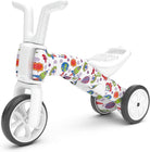 Chillafish Bunzi gradual balance bike and tricycle, 2-in-1 ride on toy for 1-3 year old, combines toddler tricycle and adjustable lightweight balance bike in one, silent non-marking wheels,  Fad Monster - anydaydirect