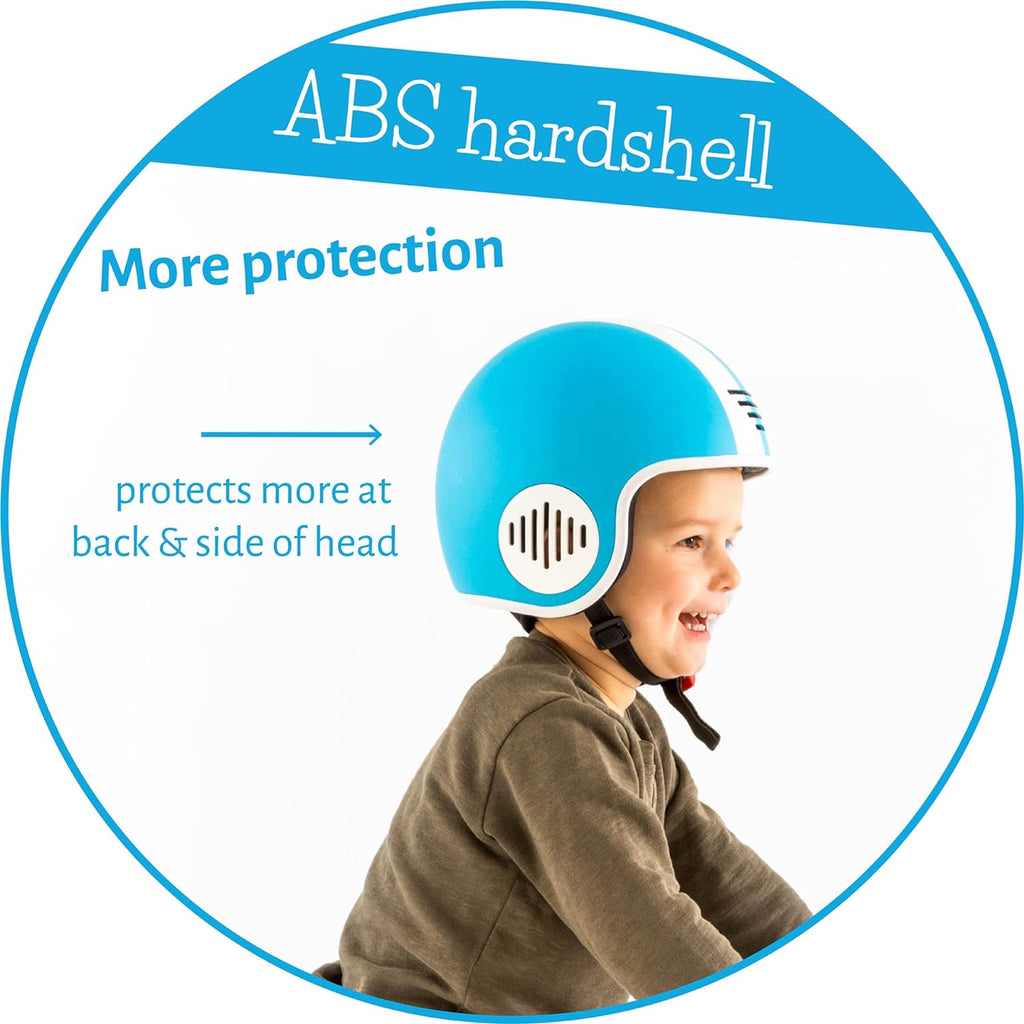 Chillafish Bobbi ABS hard-shell multi-sport certified helmet, adjustable and integrated chinstrap and size adjuster, optimized airflow and breathability, Size Xs Blue - anydaydirect