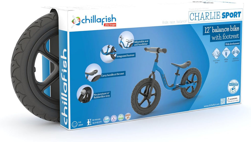 Chillafish Balance Bike Charlie Sport Navy - anydaydirect