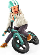 Chillafish Bmxie 2 lightweight balance bike with integrated footrest and footbrake, for kids 2 to 5 years, 12" inch airless rubberskin tires, adjustable seat without tools, Mint - anydaydirect
