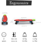 Chillafish Skatie Black Mix Skateboard - anydaydirect