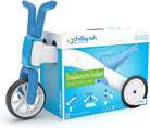 Chillafish Bunzi gradual balance bike and tricycle, 2-in-1 ride on toy for 1-3 year old, combines toddler tricycle and adjustable lightweight balance bike in one, silent non-marking wheels, Blue - anydaydirect