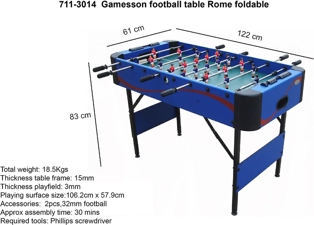 Roma Folding Football Table - anydaydirect