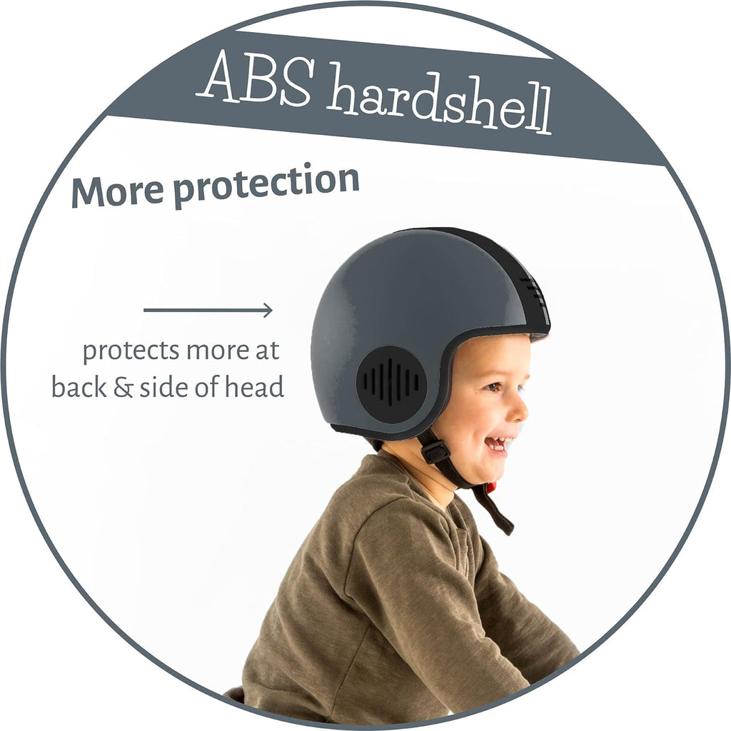 Chillafish Bobbi ABS hard-shell multi-sport certified helmet, adjustable and integrated chinstrap and size adjuster, optimized airflow and breathability, Size Small Grey - anydaydirect