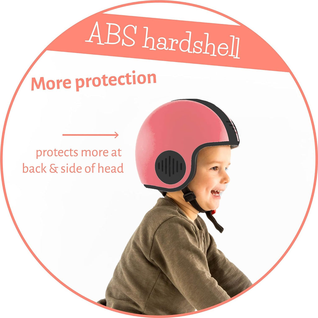 Chillafish Bobbi ABS hard-shell multi-sport certified helmet, adjustable and integrated chinstrap and size adjuster, optimized airflow and breathability, Size Small Rose - anydaydirect