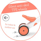 Chillafish Bunzi gradual balance bike and tricycle, 2-in-1 ride on toy for 1-3 year old, combines toddler tricycle and adjustable lightweight balance bike in one, silent non-marking wheels, Flamingo - anydaydirect