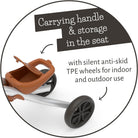 Chillafish Quadie 2 Bike And Basket Silver Rideon - anydaydirect
