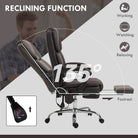 Vinsetto Six Point Vibrating Massage Office Chair - Dark Brown - anydaydirect