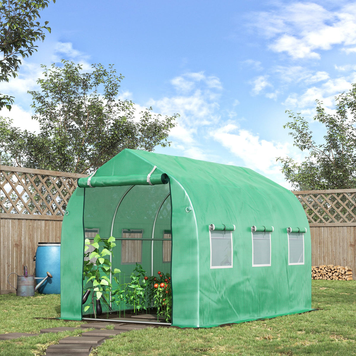 Buy Outsunny Polytunnel Greenhouse 3x2m | Anydaydirect UK – anydaydirect