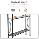 Outsunny 2.5 x 1.5m BBQ Tent Canopy Patio Outdoor Awning Gazebo Party Sun Shelter - Coffee - anydaydirect