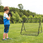 HOMCOM Rebounder Net, Practise Kickback Goal, for Teens, Adults Training - Black - anydaydirect