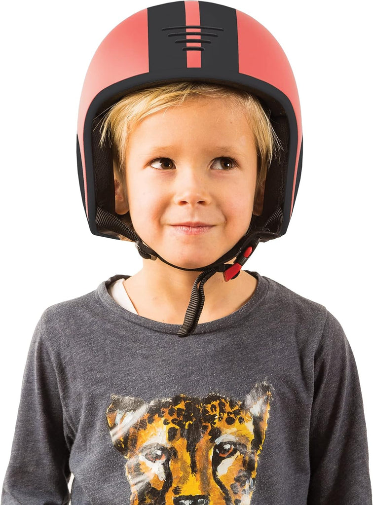 Chillafish Bobbi ABS hard-shell multi-sport certified helmet, adjustable and integrated chinstrap and size adjuster, optimized airflow and breathability, Size Small Rose - anydaydirect