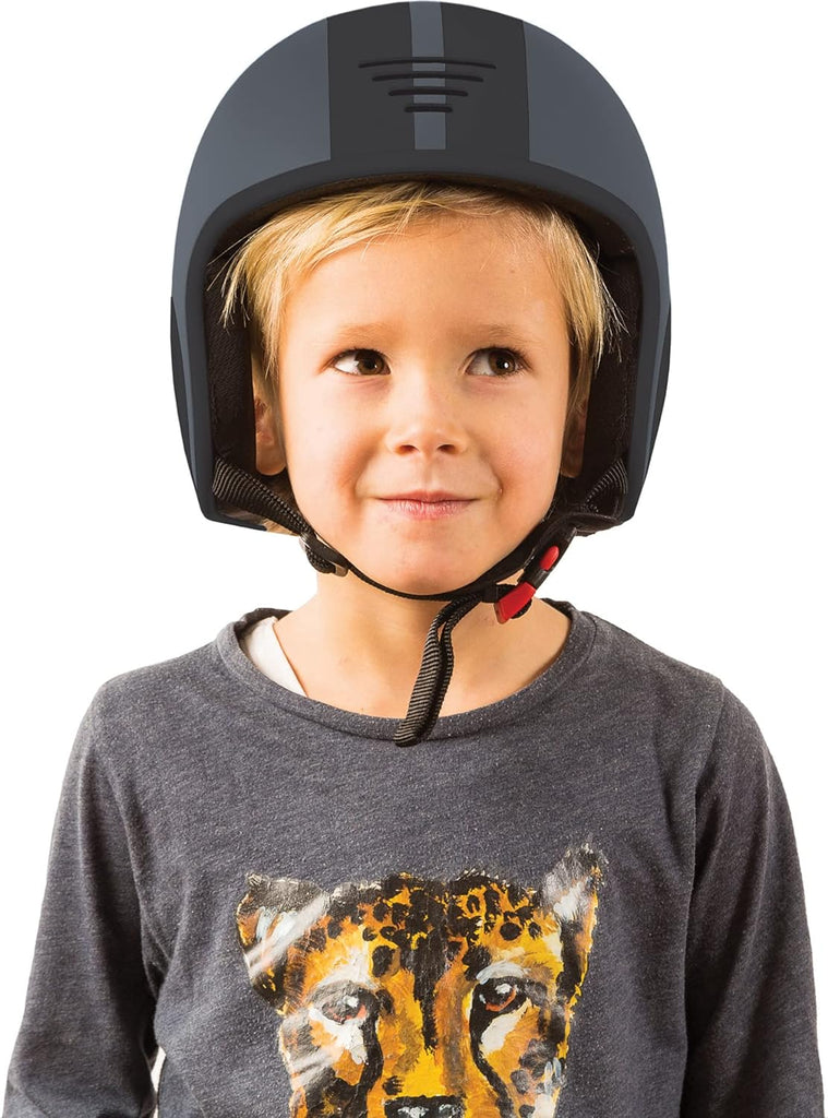 Chillafish Bobbi ABS hard-shell multi-sport certified helmet, adjustable and integrated chinstrap and size adjuster, optimized airflow and breathability, Size Small Grey - anydaydirect