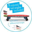 Chillafish Skatie Black Mix Skateboard - anydaydirect