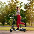 HOMCOM 120W Foldable Powered Scooters with 24V Rechargeable Battery, Adjustable Ride on Toy (Black) - anydaydirect