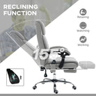 Vinsetto Faux Leather Massage Office Chair - Light Grey - anydaydirect