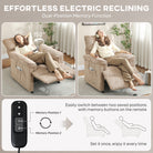 HOMCOM Corduroy Electric Massage Recliner - Brown - anydaydirect