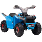 HOMCOM Quad Bike for Toddlers, 6V Battery with Durable Wheels, Forward and Reverse Functions, for 18-36 Months, Blue - anydaydirect
