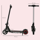 SPORTNOW Folding Electric Scooter for Kids Age 6-14 with Dual Brakes, Front Suspension, LED Colourful Lights and Display, 6.8kg Lightweight Aluminium E Scooter, Up to 14 KM/H & 6 KM, Black - anydaydirect