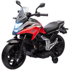 AIYAPLAY 12V Honda Licensed Kids Electric Motorbike w/ Music, Headlights, Early Education Function, for 3-6 Years - Red - anydaydirect