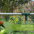 Outsunny 8' x 4' Plant Protection Cage, with Door, Green - anydaydirect