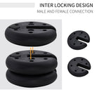 Outsunny Sand Fillable Set of 4 PCs Gazebo Tent Sand  Leg Weights Marquee Party Tent Canopy Accessory - anydaydirect