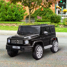 HOMCOM Compatible 12V Battery-powered Kids Electric Ride On Car Mercedes Benz G500 Toy w/ Parental Remote Control Music Lights MP3 Wheels - anydaydirect