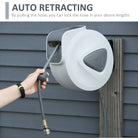 DURHAND Retractable Air Hose Reel 15m+ 140cm Hose Diameter 3/ 8" 9.5mm, Hose Connector 1/ 4" BSP, Wall Mount Auto Rewind Hose- Reel - anydaydirect