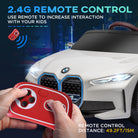 HOMCOM BMW i4 Licensed 12V Kids Electric Ride on Car w/ Remote Control, Powered Electric Car w/ Portable Battery, Music, for Kids Aged 3-6, White - anydaydirect