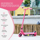 AIYAPLAY Electric Scooter for Ages 6-14, with Colourful Light and Electric Brake, Electric Scooter E Scooter, Up to 10 KM/H & 8 KM, Pink - anydaydirect