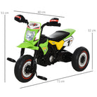 HOMCOM Ride On Tricycle 3 Wheels PP Pedal Trike for Ages 18-36 Months Toddlers, Green - anydaydirect