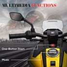 AIYAPLAY 12V Honda Licensed Kids Electric Motorbike w/ Music, Headlights, Early Education Function, for 3-6 Years - Yellow - anydaydirect