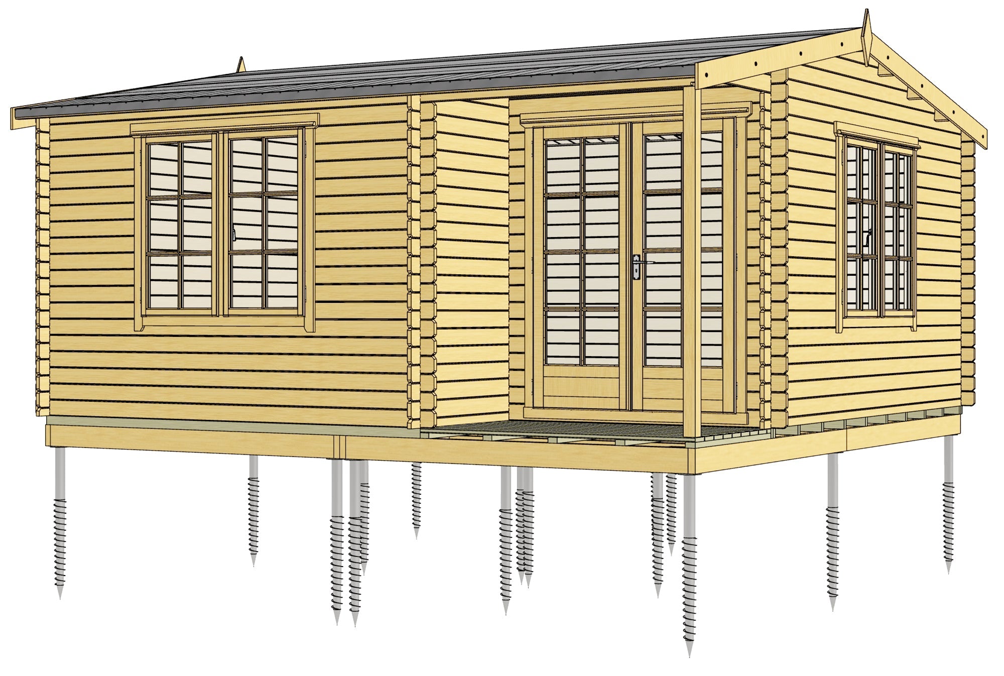 Gorilla Shed Base - Groundscrew Base System From 0sq Ft to 720sq Ft - anydaydirect