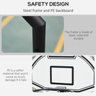 HOMCOM 94-123cm Adjustable Height Basketball Hoop and Stand - anydaydirect
