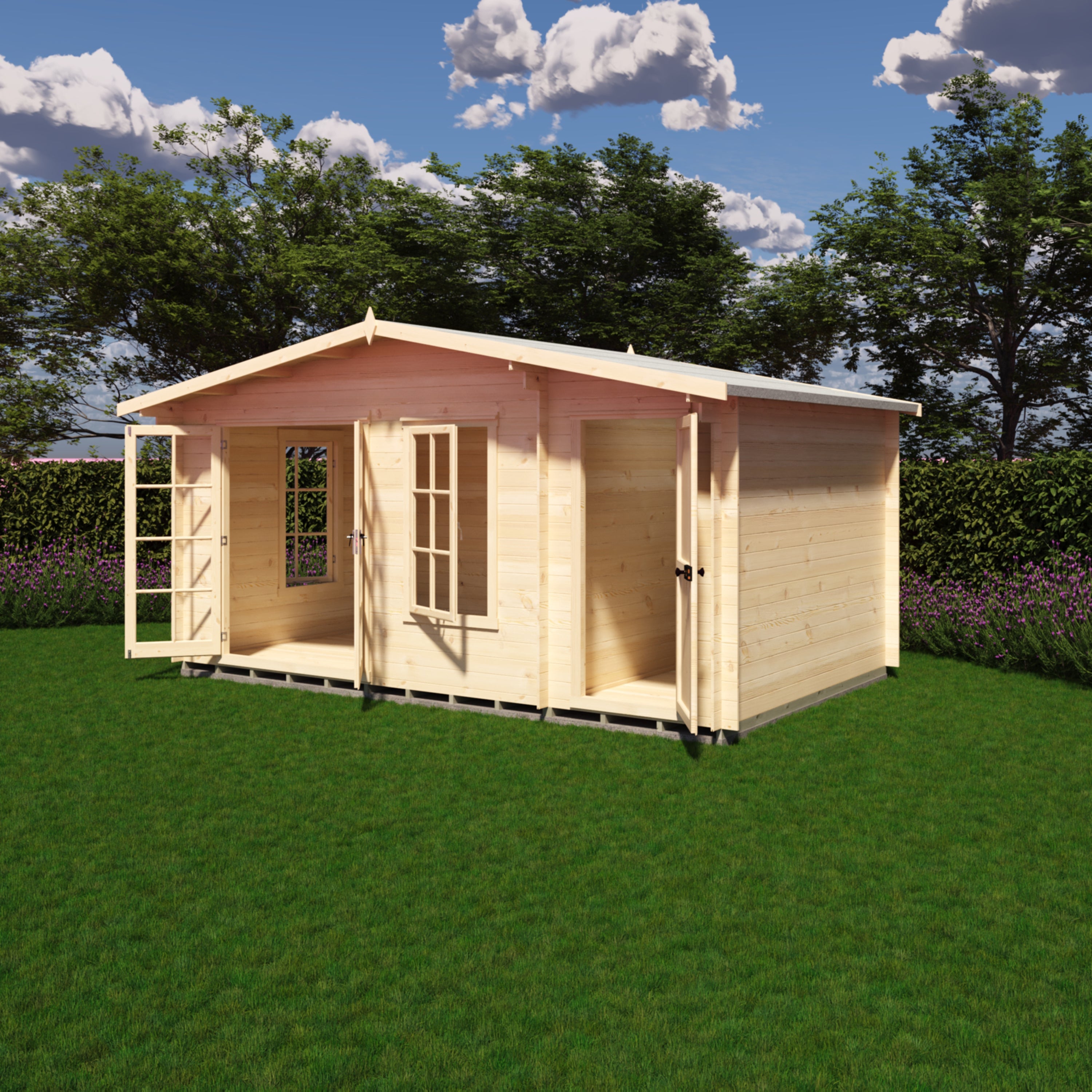 Shire Bourne 16x10 Log Cabin