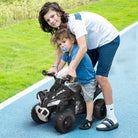 HOMCOM Ride on Cars Kids Car Kids Ride on Toy Foot-to-Floor Sliding Quad for 18-36 Months, 4 Pack, Black - anydaydirect