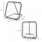 HOMCOM Angle Adjustable Rebounder Net Goal Training Set Football, Baseball - anydaydirect