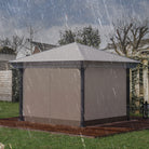 Outsunny 3 x 3 (m) Gazebo Protective Cover, Waterproof Cover for Gazebo, Canopy, and Tent - anydaydirect