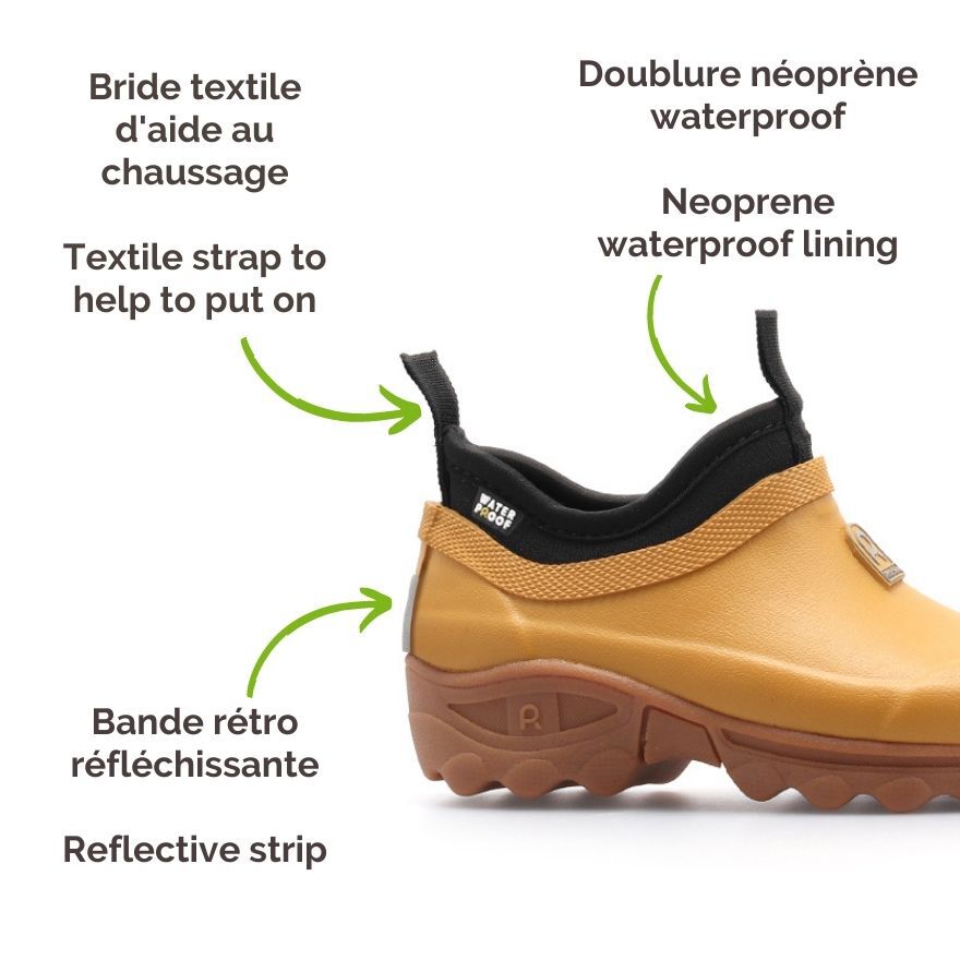 Rouchette Clean Kids Ankle - Mustard - anydaydirect